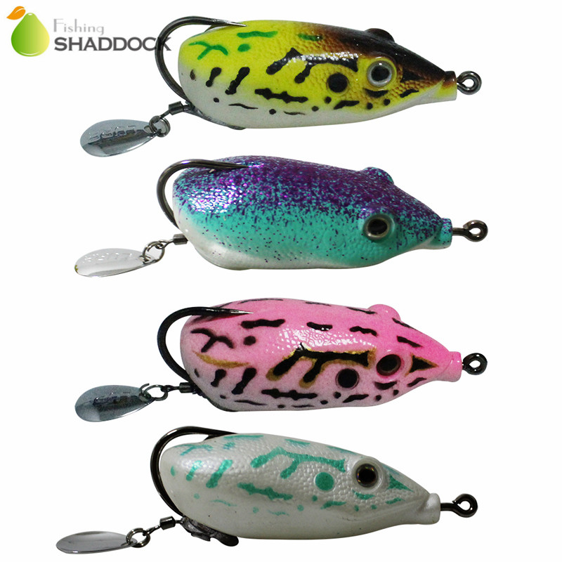 Fishing Lure Blade Bait - 부드러운 고무 개구리 낚시 미끼 혼합