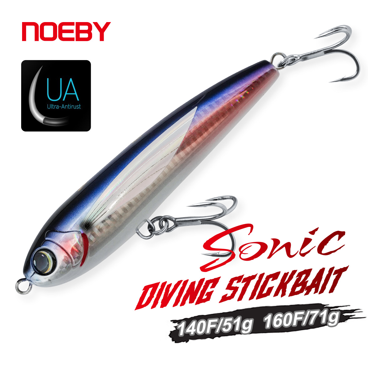 Fishing Lure Buzzbait - 노이비 다이빙 스틱베이트 140mm 51g 160mm