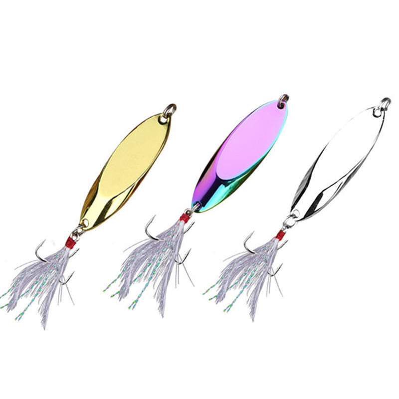 Fishing Lure Spoon - 1pc 2.5g-35g 금속 스푼 루어 샤프