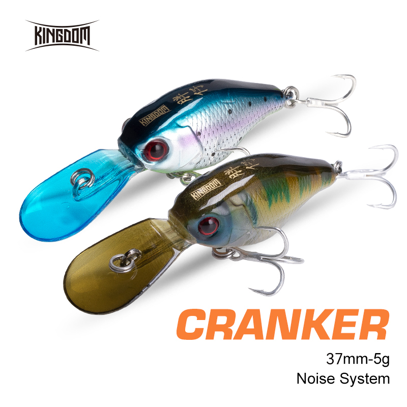 Fishing Lure Crankbait - 킹덤 크레이지 크랭크베이트 슬로우 싱킹 미니