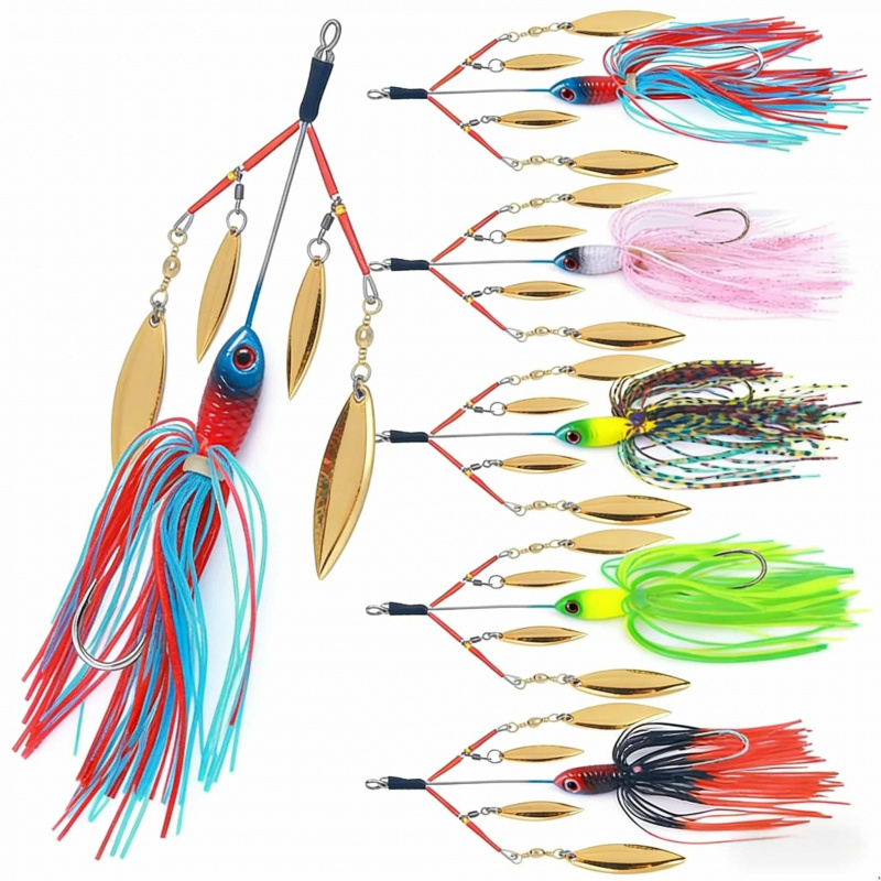 Fishing Lure Blade Bait - 13CM22g 루어 미끼, 복합 회전 스피너