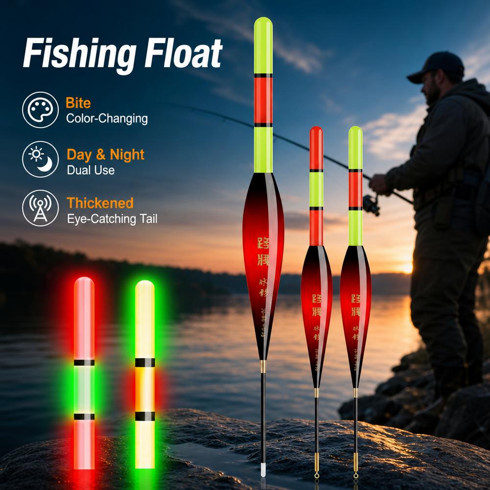 Fishing Lure Topwater - 슬라이딩 글로우 플로트, 대담하고 눈길을 사로잡는
