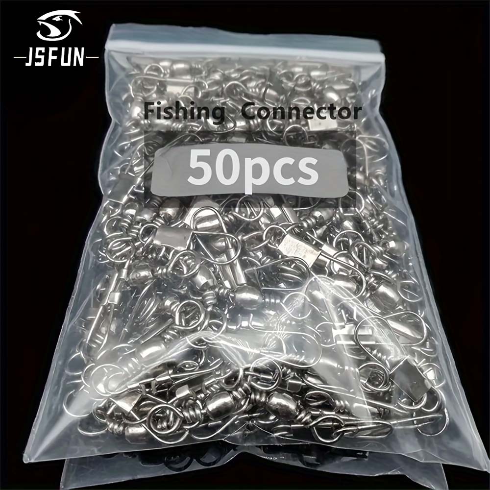 Fishing Lure Accessories - JSFUN 50Pcs 낚시 커넥터 회전 인터록