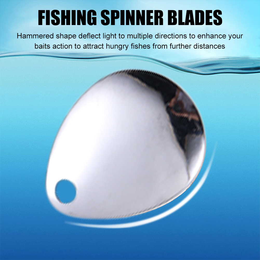 Fishing Lure Blade Bait - 50개입 낚시 스피너 베이트, 부드러운 낚시