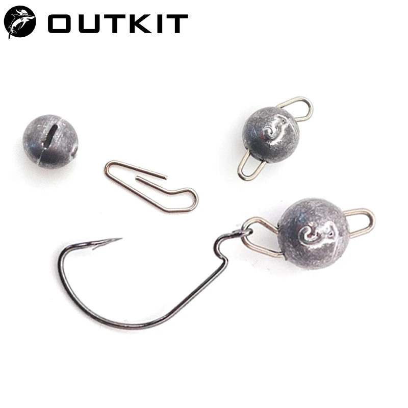 Fishing Lure Accessories - OUTKIT 리드 헤드 싱커 소프트 루어