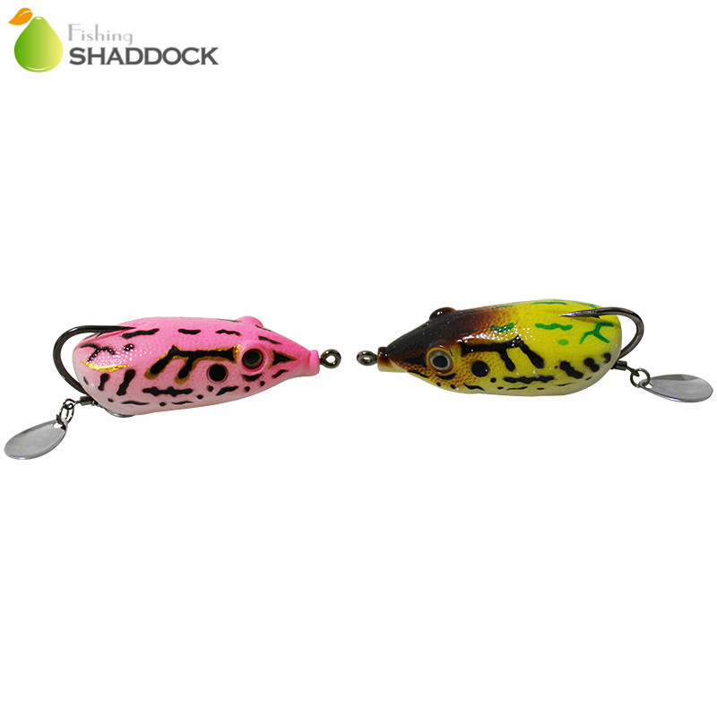부드러운 고무 개구리 낚시 미끼 혼합 색상 그루브 후크 - Fishing Lure Blade Bait 리뷰 및 가격