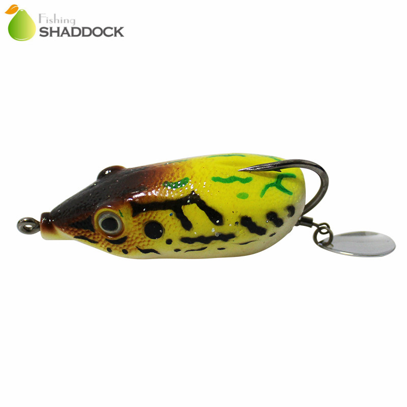 부드러운 고무 개구리 낚시 미끼 혼합 색상 그루브 후크 - Fishing Lure Blade Bait 리뷰 및 가격