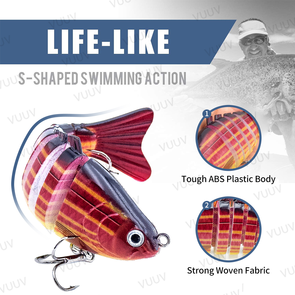 10개입 멀티 조인트 스윔베이트 낚시 루어 슬로우 싱킹 - Fishing Lure Popper 리뷰 및 가격