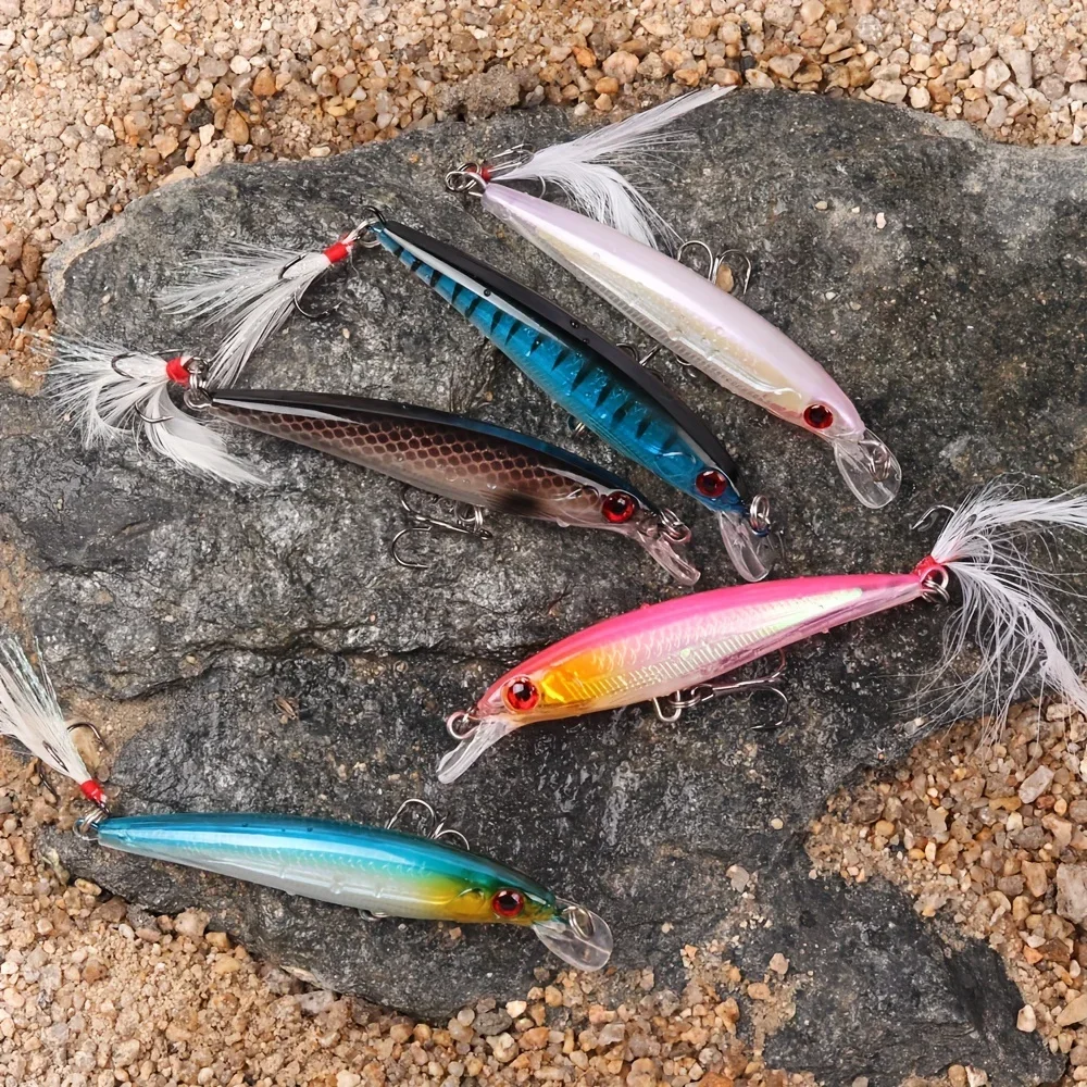 레이저 3D 눈 바이오닉 미노우 낚시 미끼 5개/박스  - Fishing Lure Box 리뷰 및 가격