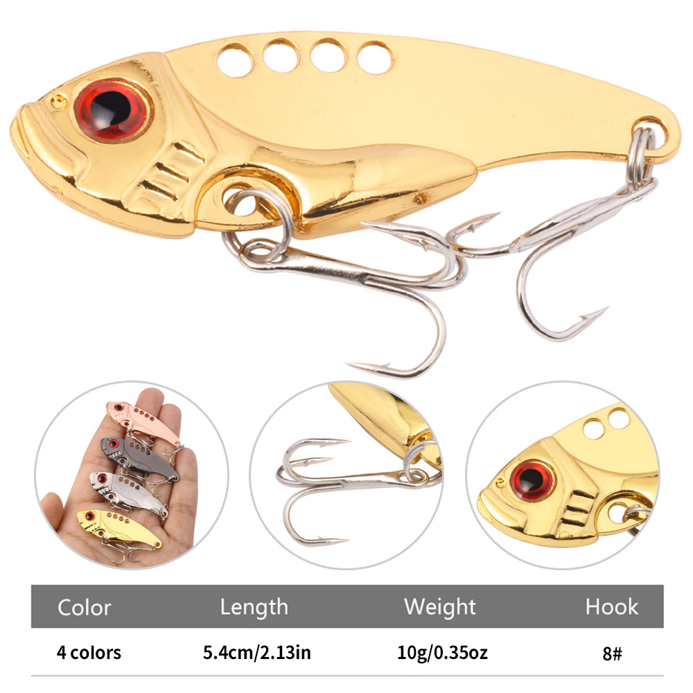 1PC 5.4cm 10g VIB 낚시 루어 금속 VIB - Fishing Lure Blade Bait 리뷰 및 가격
