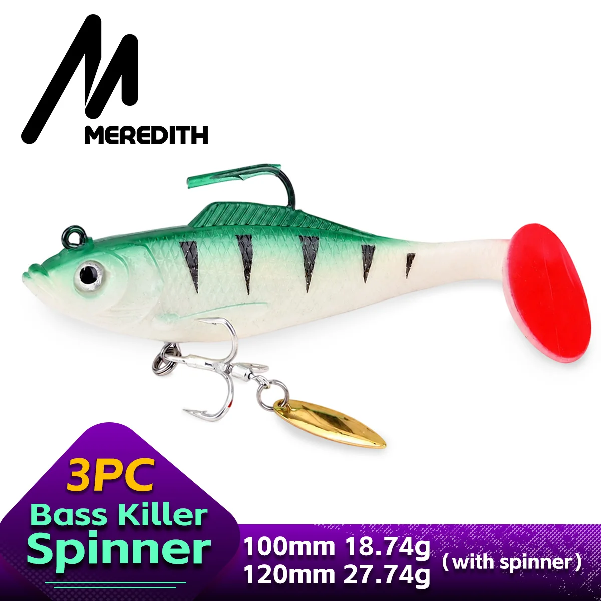 메러디스 스피닝 루어 10cm 12cm 메탈 훅 T 테 - Fishing Lure Blade Bait 리뷰 및 가격