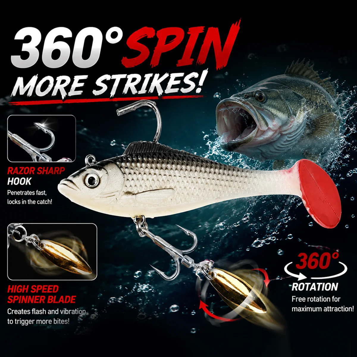 메러디스 스피닝 루어 10cm 12cm 메탈 훅 T 테 - Fishing Lure Blade Bait 리뷰 및 가격