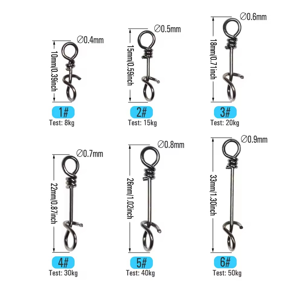 50PCS 10mm ~ 33mm 스테인레스 스틸 낚시  - Fishing Lure Accessories 리뷰 및 가격