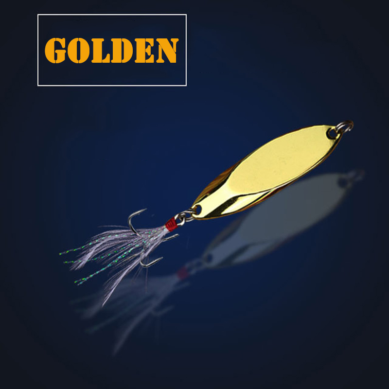 1pc 2.5g-35g 금속 스푼 루어 샤프 트레블 훅 - Fishing Lure Spoon 리뷰 및 가격