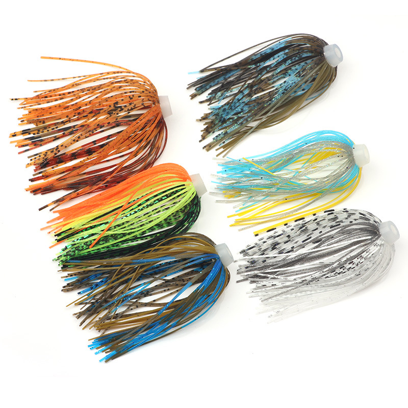 5 개/몫 88 가닥 64mm 실리콘 스커트 탄성 구멍 - Fishing Lure Spinnerbait 리뷰 및 가격