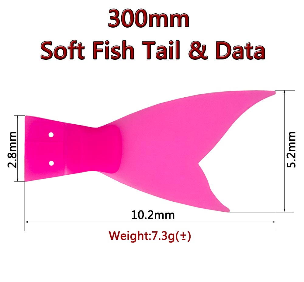6PCS 300mm 조인트형 미끼 예비 꼬리(자이언트  - Fishing Lure Popper 리뷰 및 가격
