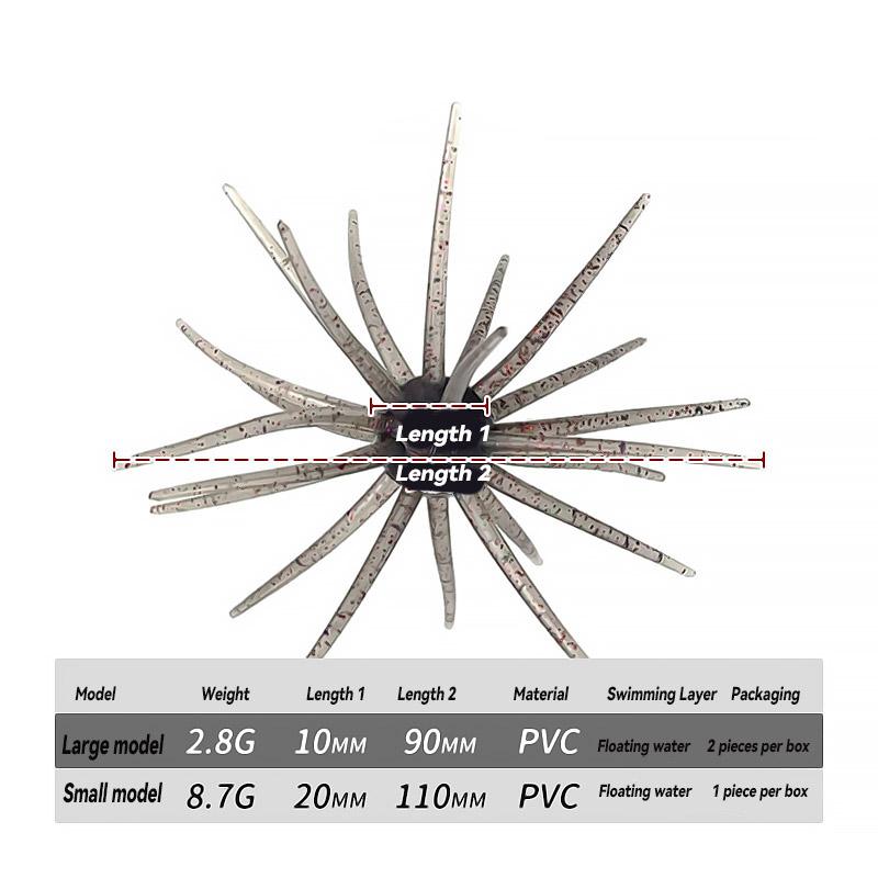 바주카포 낚시 미끼 시뮬레이션 된 성게는 파이크 농어  - Fishing Lure Spinnerbait 리뷰 및 가격