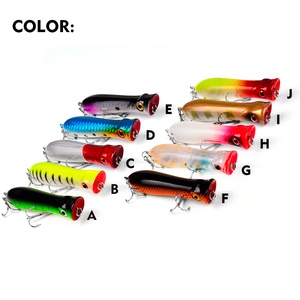 탑워터 포퍼 바닷물 낚시 8cm-12g 6 #   떠다 - Fishing Lure Popper 리뷰 및 가격