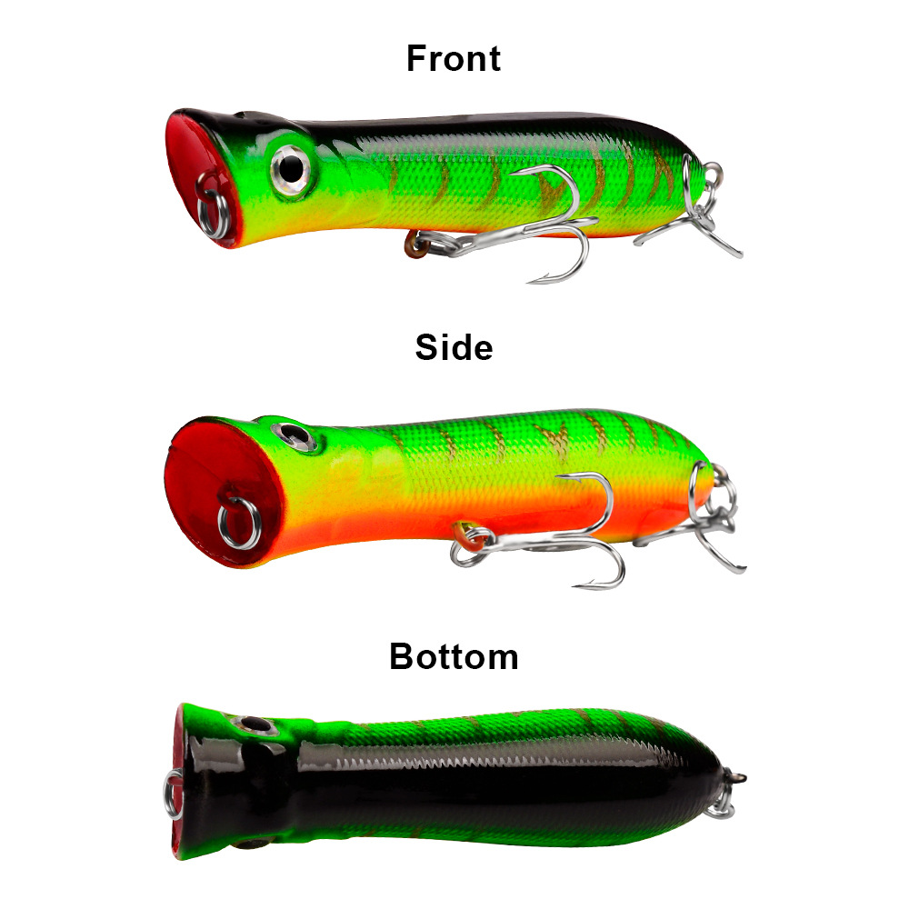탑워터 포퍼 바닷물 낚시 8cm-12g 6 #   떠다 - Fishing Lure Popper 리뷰 및 가격