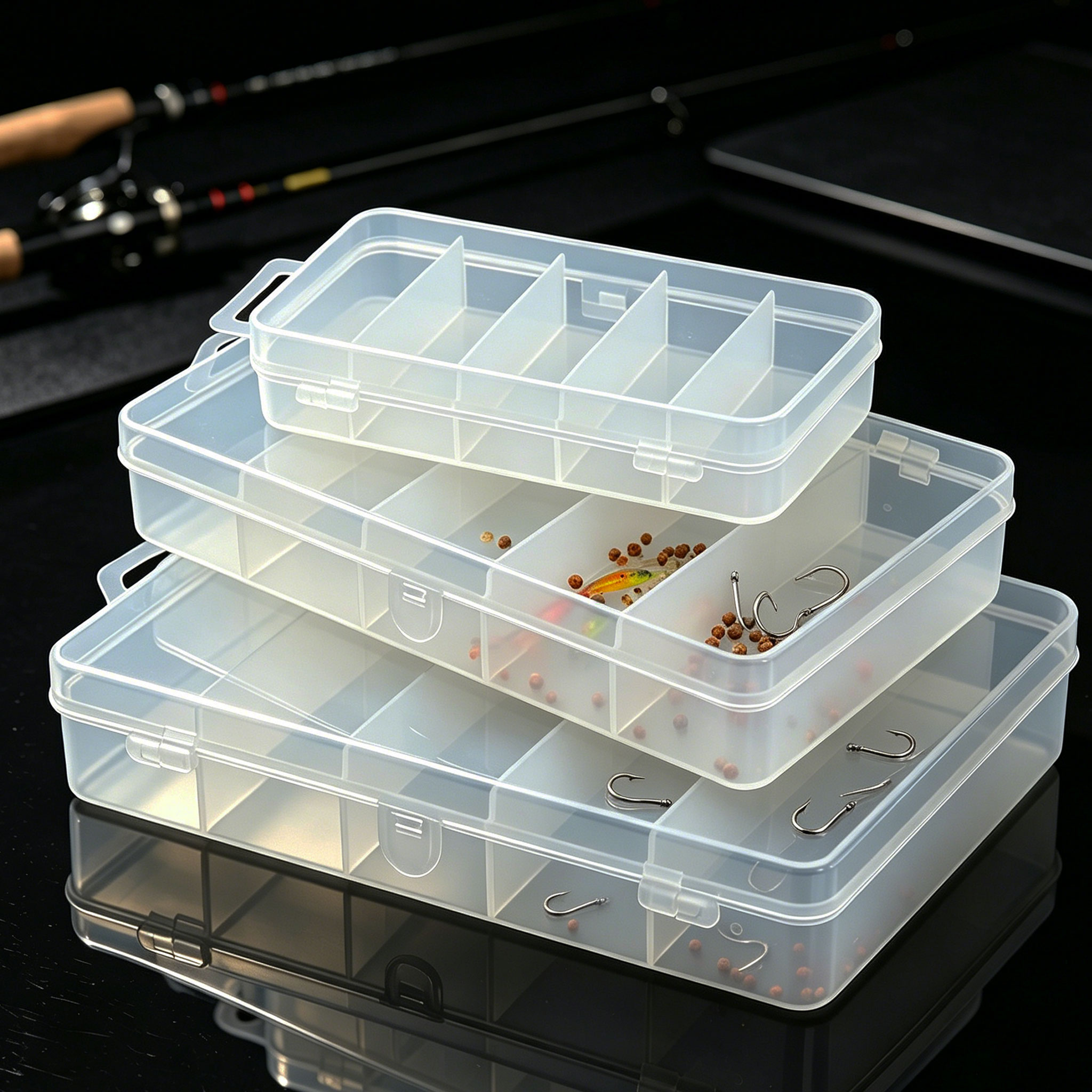 1/3개 플라스틱 낚시 미끼 3가지 크기, 낚시 장비  - Fishing Lure Box 리뷰 및 가격