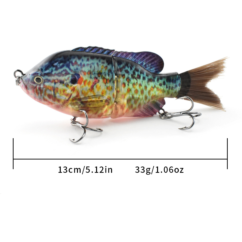 13cm/33g 바이오닉 2단 헤어리 테일 플라스틱 루 - Fishing Lure Popper 리뷰 및 가격