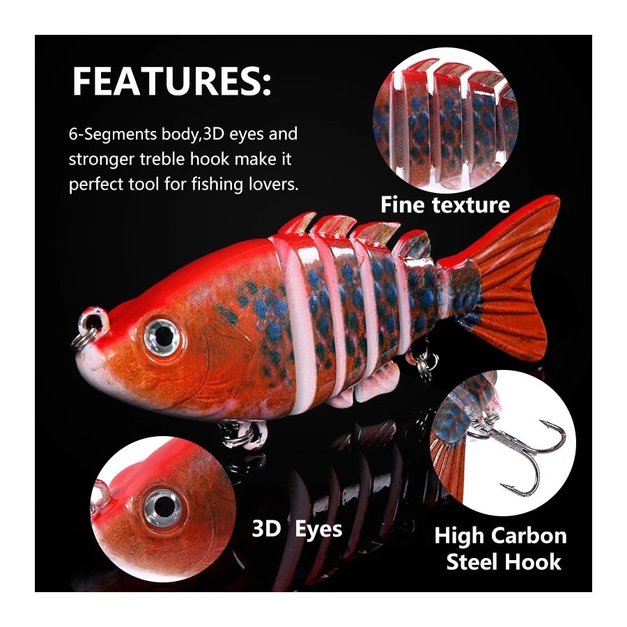 1PCS 8cm 13g 실물 같은 낚시 루어 스윔베이트 - Fishing Lure Crankbait 리뷰 및 가격