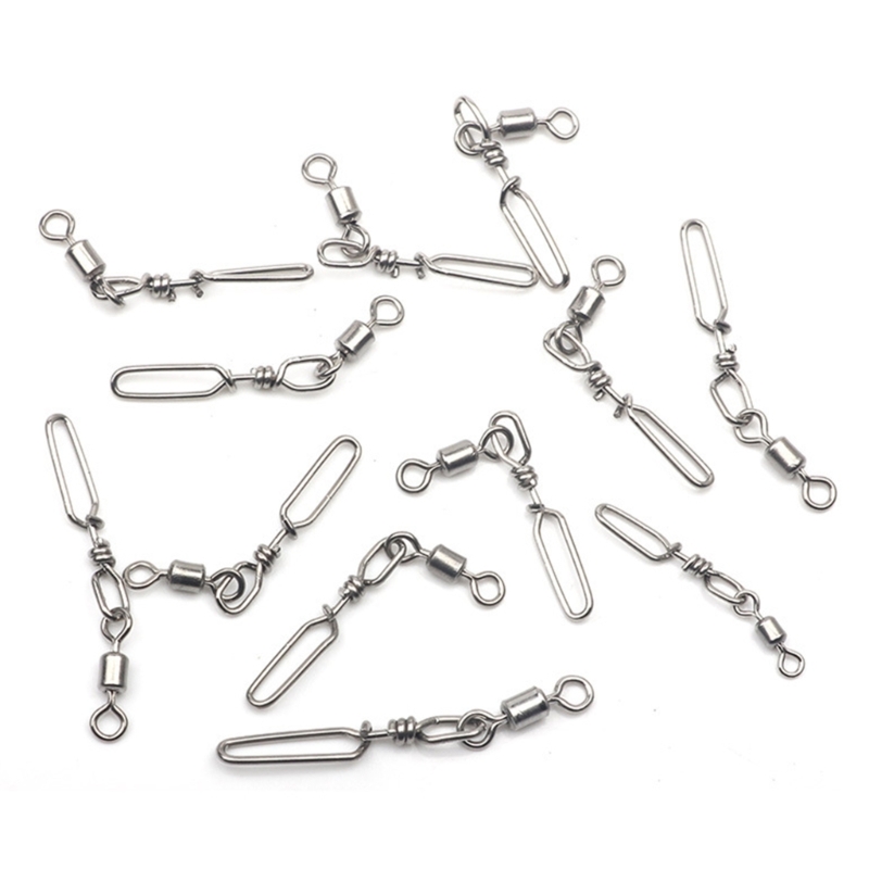 20 개의 고강도 롤링 볼 베어링 스냅 낚시 배럴 스위 - Fishing Lure Kit 리뷰 및 가격