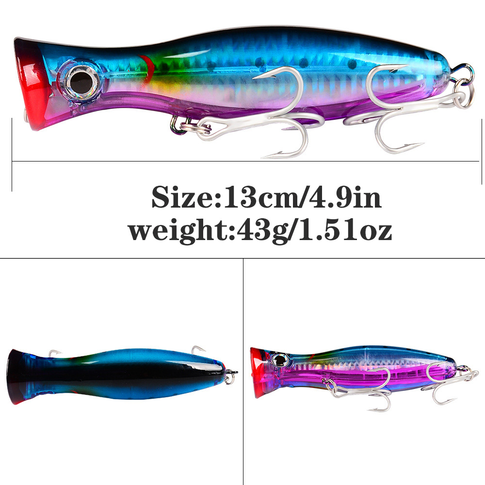 PROBEROS 1pc 13cm 43g 포퍼 낚시 미끼 - Fishing Lure Popper 리뷰 및 가격
