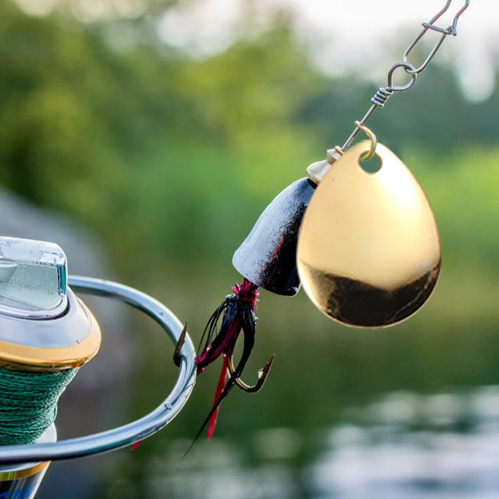 50개입 낚시 스피너 베이트, 부드러운 낚시 스피너 스 - Fishing Lure Blade Bait 리뷰 및 가격