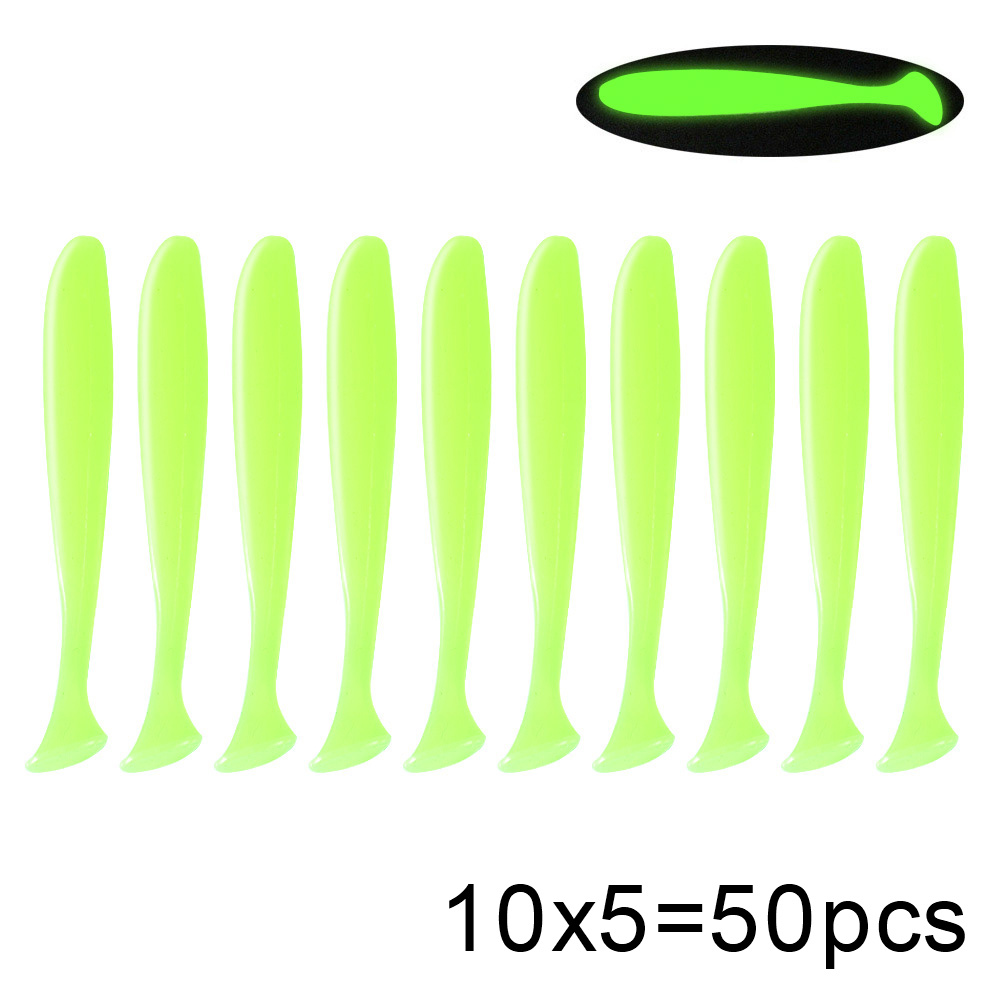 QXO 50 개/몫 Swimbait 소프트 루어 실리콘 - Fishing Lure Spinnerbait 리뷰 및 가격