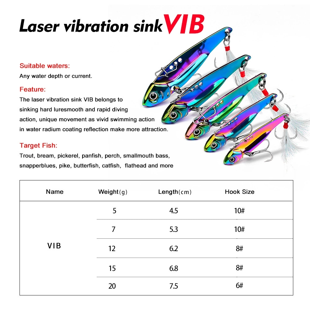 뉴스 메탈 바이브 블레이드 루어 5G/7G/12G/15 - Fishing Lure Blade Bait 리뷰 및 가격
