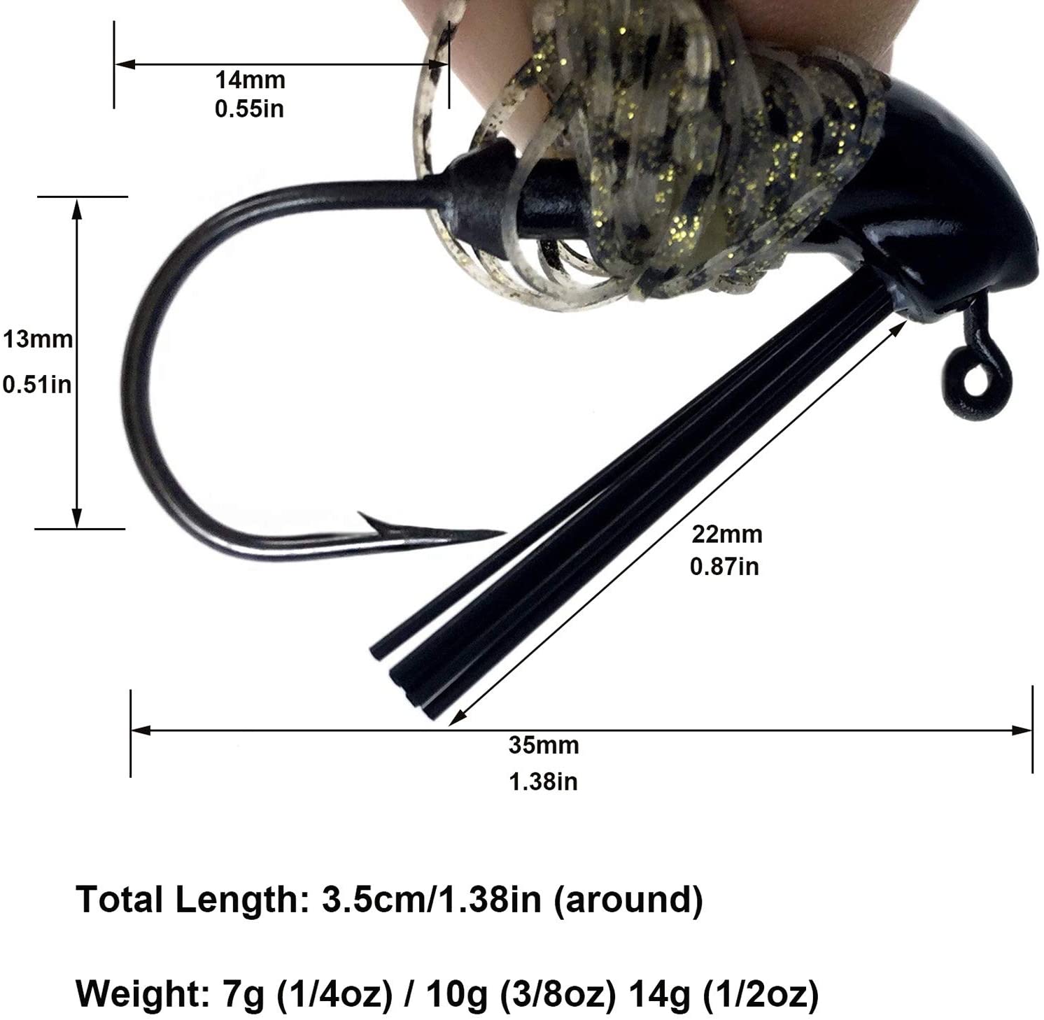 THKFISH 5pcs 지그 낚시 미끼 와이어 미끼 7 - Fishing Lure Buzzbait 리뷰 및 가격