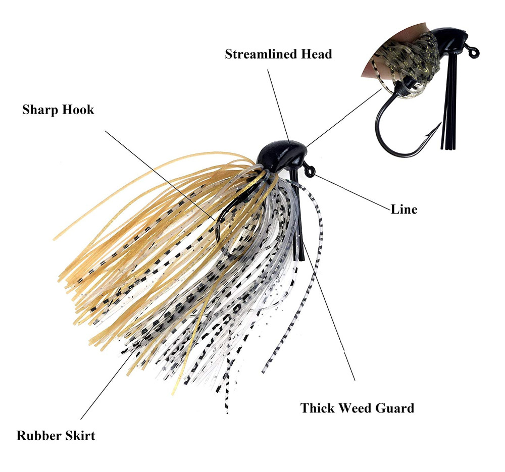 THKFISH 5pcs 지그 낚시 미끼 와이어 미끼 7 - Fishing Lure Buzzbait 리뷰 및 가격