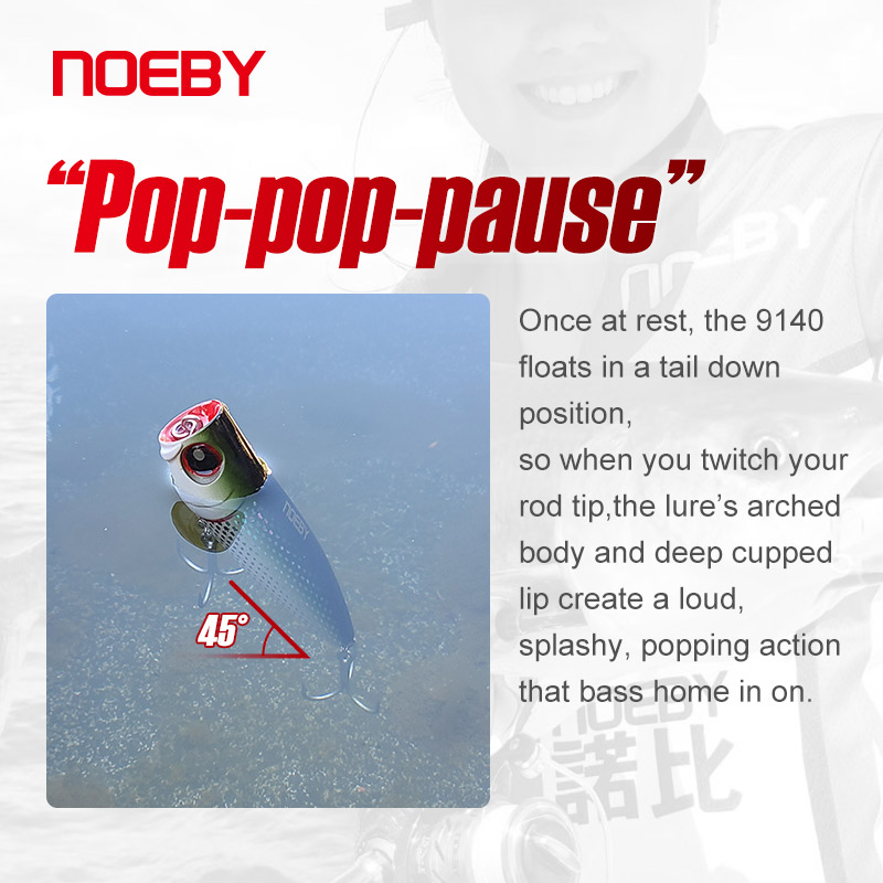 Noeby 105mm 24g 탑워터 포퍼 낚시 미끼 W - Fishing Lure Popper 리뷰 및 가격